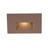 WAC照明wl-led100-c-bk LED 3.9 W 120 Vステップと壁ライトwithブラック仕上げとクリアレンズ NULL WL-LED100-C-BZ 1