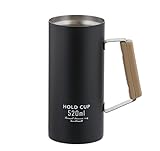 ベストコ 缶ホルダー タンブラー 保冷 ジョッキ ビール 520ml ブラック NQ-0008 HOLD CUP