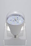 菊・大葉用 花芽抑制　LED電球 8W　630nm赤色30LED　 IPX5相当防水仕様　E26口金 AC100V 50Hz/60Hz