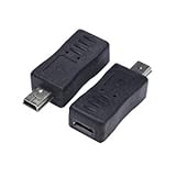 （まとめ）変換名人 変換プラグ microUSB（メス）→miniUSB（オス） USBMCB-M5A【×20セット】