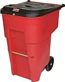 [T-8194474]ラバーメイド　ブルートロールアウトコンテナ　医療廃棄物用　３５９．６Ｌ　レッド 9W2005