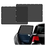 車日除け サイド メッシュサンシェード Oziral 車 網戸 マグネット式 車窓カーテン 14/16個強力磁石 UVカット 遮光断熱 虫よけ 通気性 簡単取付 収納便利 車中泊 キャンプ アウトドア 夏日暑さ対策 セダン/軽自動車/ミニバン対応 2枚 リアドア用