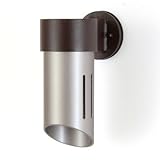 玄関照明 門柱灯 防雨型 LEDブラケットライト レイル Type01-1 ダークブラウンマット