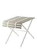 sudare by nendo produced for PATIO PETITE テラス、ベランダ用家具 sudare サイドテーブル ホワイト×ウォームグレイ 635519