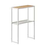 平安伸銅工業 HEIAN SHINDO ランドリーサイドラック 木目マットホワイト アジャスター付き 幅20×奥行50×高70cm HSR-6WH