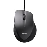 BUFFALO 有線BlueLEDマウス 静音/5ボタンタイプ レッド BSMBU19RD