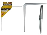 urbhome 10 " x12 "ホワイトシェルフサポート、壁ブラケットL形状メタルシェルフサポート、2パック、ホワイト色、