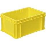 DICプラスチック:DIC F型コンテナF-17 外寸:W424×D291×H197.5 黄 F-17 Y 型式:F-17 Y