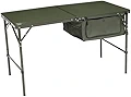 クイックキャンプ QUICKCAMP テーブル 折りたたみ ワントーンフィールドデスク 120×60cm カーキ QC-2FT120M KH
