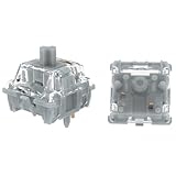 GATERON零度全静音銀色キーボードスイッチ、リニア5ピンSMD LEDキーボードスイッチ、MXメカニカルキーボード互換（10pcs）