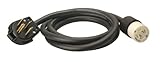 Coleman Cable 01864 Power Distribution Generator Extension Cord, 50-Amp Range Plug (14-50P) to Locki