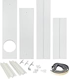 [山善] テラス窓用パネル スポットクーラー ポータブルクーラー用 窓枠高さ220cmまで対応 窓パネル テラス窓用取付枠 延長窓枠 YCW