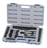 Westward 1KEH4 Socket Set, 1/4 And 3/8 In Drive, 64 PC by WestWard Tools