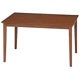 不二貿易 ダイニングテーブル スノア 幅135×奥行75×高さ70cm ブラウン 96799