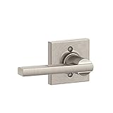 Schlage f170 Lat 619 ColコリンズトリムLatitude non-turningレバー、サテンニッケル