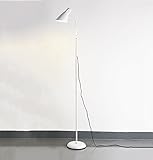 北欧フロアランプ;シンプルなモダンなリビングソファフロアランプベッドルームの研究の仕事の電源スイッチボタンE27 * 1高123cm ( 色 : 白 )