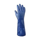 Showa Best NSK24-9 SHOWA NSK24 Blue 14 Rough Finish Nitrile Gloves Large Black 9 (Pack of 12) [並行輸入品