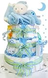 Sleepy Bear 3 Tier Diaper Cake - Boy by Cashmere Bunny