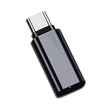 Cablecc Type-C - 3.5mm イヤホンアダプター USB-C 3.1オス→AUXオーディオメス Xiaomi 6 Mi6 Letv 2 Pro 2 Max2用 (ブラック)