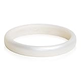 Siliconies BB Teething Bangle (Teething Jewelry) (Metallic White) by Siliconies