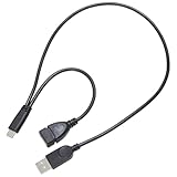 KAUMO USB Type-C 電源補助ケーブル オス(Type-C) メス(Type-A/USB2.0/20cm) 電源補助オス(Type-A/50cm)