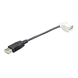 ネットメカニズム コンセント用USB端子(2.0,A型)ケーブル SICC-USBAFTF-130