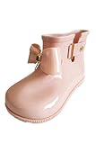 (ヤヌーク・ゴラ)Yanuku Go La キッズ 長靴 レインブーツ リボン 子供 女の子 (ピンク18.0cm)