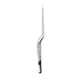 Asentech ピンセット 精密 14cm シルバー