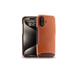 [n max n]【iPhone 16 レザーケース (ブラウン)】本革 牛革 ハンドメイド MagSafe対応 ワイヤレス充電可能 ヘリンボーンステッチ クロスステッチ