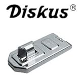 ABUS Hasps 掛け金 140/120　円盤形 Diskusシリーズ南京錠専用 倉庫、門扉 などにおすすめ アバス ディスカス 140 120