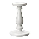 ブロックキャンドルホルダー アンティーク調 キャンドルスタンド ホワイト 21cm [並行輸入品]