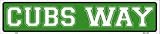 カブスWayメタルノベルティStreet Sign st-416