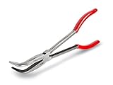 TEKTON 34406 10-Inch Long Reach 90-Degree Bent Long Nose Pliers [並行輸入品]