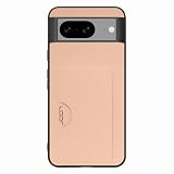 LOOF SKIN SLIM-SLOT レザー カード収納 スマホケース for Google Pixel 8 用 ケース カバー 背面 ストラップホール カードポケット シンプル 耐衝撃 薄型 軽量 leather [アンバーローズ]