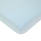American Baby Company 100% Cotton Percale Fitted Portable/Mini Sheet, Blue by American Baby Company 