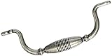 MNG Hardware 15911 5-Inch C/C 6-Inch Overall Striped Clapper Pull, Distressed Antique Silver by MNG 