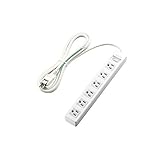 (まとめ) エレコム 一括スイッチ付3ピンプラグ対応タップ T-T3A-3625WH〔×2セット〕