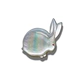 白蝶貝 うさぎ 帯留め