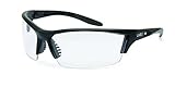 UVEX by Honeywell S2820 Instinct Series Safety Eyewear with Matte Black Frame, Clear Lens and Supra-