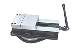 HHIP 3900-2102 Pro-Series Heavy Duty Milling Vise with Swivel Base, 4" Jaw Width, 4" Jaw Opening (Pa