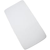 BabyPrem Fitted Crib Sheet - Plain White - Soft Cotton Jersey - 48 x 24 x 3.5 by BabyPrem