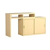 arne テレビ台 コーナー ハイタイプ 伸縮 完成品 パソコンデスク キャビネット T+D 90W引戸 ナチュラル