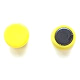 ミツヤ カラーマグネット 15mm 黄 20個入 MR-15-YL