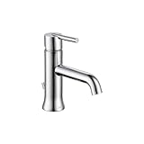Delta 559LF-TP Trinsic Single Lever Handle Bathroom Faucet with 50/50 Drain, Chrome by DELTA FAUCET