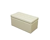 CORO 収納ベンチ スツール 二人用　アイボリー HSW-17IV