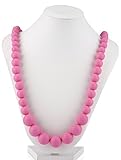 Nuby Teething Trends Round Beads Teething Necklace - Light Pink [並行輸入品]
