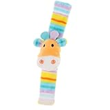 B Blesiya 4色選ぶ　柔らかい　手首おもちゃ　動物形　幼児　赤ちゃんのため　手首ラトルおもちゃ - #1