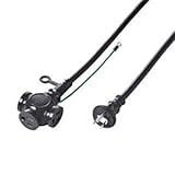 サンワサプライ 抜け止め延長コード（3分岐・3P、10m、ブラック） TAP-EX33-10BK