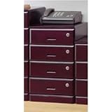 全段鍵付きシークレットチェスト 【4段】 木製(桐) 隠しキャスター付き 幅30cm×奥行39.5cm