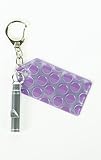 【春色】 リフレクター ネームダグホイッスル 反射キーホルダー (パープル)